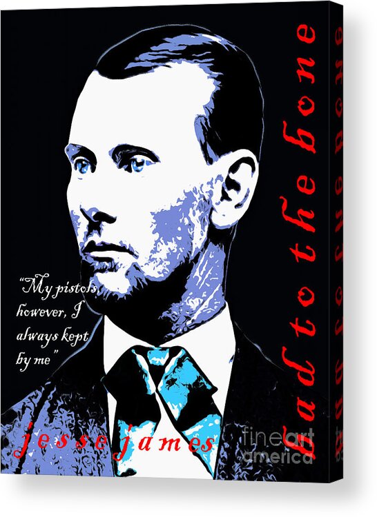 Celebrity Acrylic Print featuring the photograph Jesse James Bad To The Bone 20140914poster by Wingsdomain Art and Photography