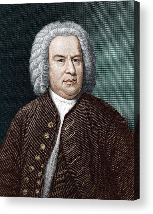 Bach Acrylic Print featuring the photograph Johann Sebastian Bach (1685-1750) by Science Photo Library