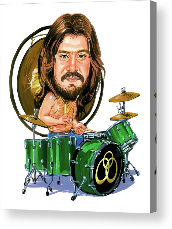 John Bonham Acrylic Print featuring the painting John Bonham by Art 