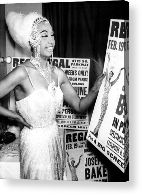 classic Acrylic Print featuring the photograph Josephine Baker by Retro Images Archive