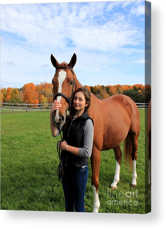  Acrylic Print featuring the photograph Katherine Pal 18 by Life With Horses