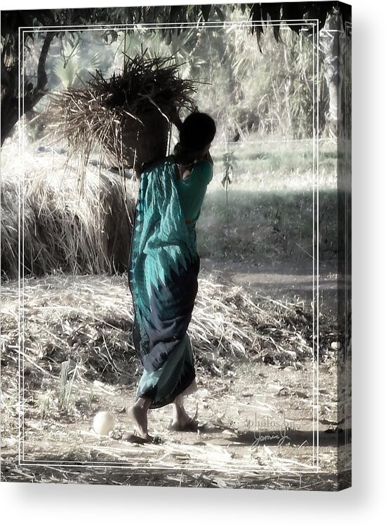 Turquiose Acrylic Print featuring the photograph Kumari by Jamie Johnson