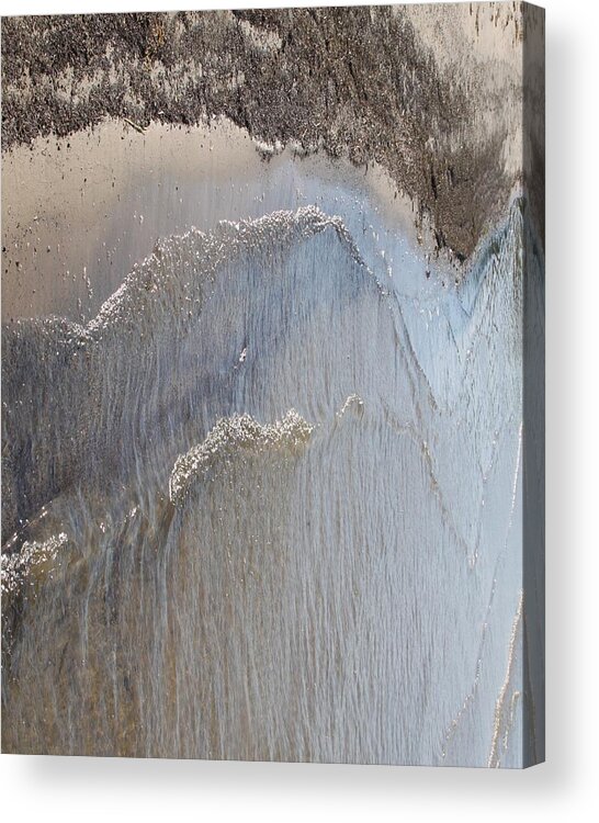 Abstract Acrylic Print featuring the photograph Lake Erie Shore at Sandusky Bay by Andrea Lazar