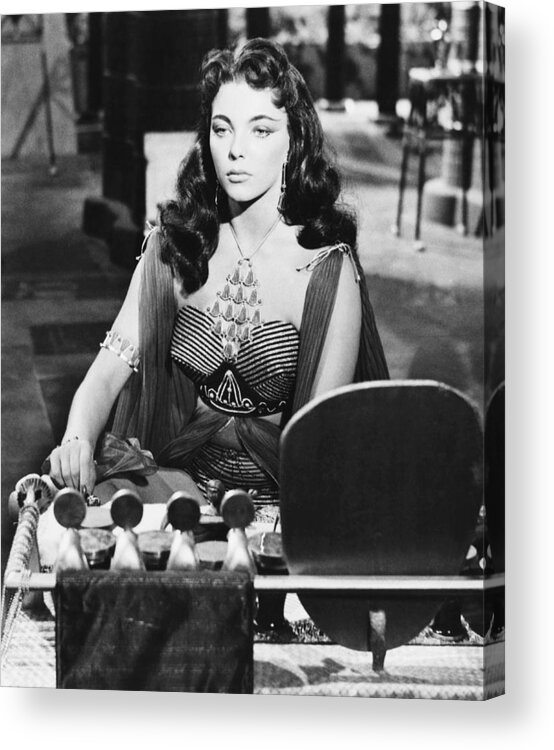 1950s Portraits Acrylic Print featuring the photograph Land Of The Pharoahs, Joan Collins, 1955 by Everett