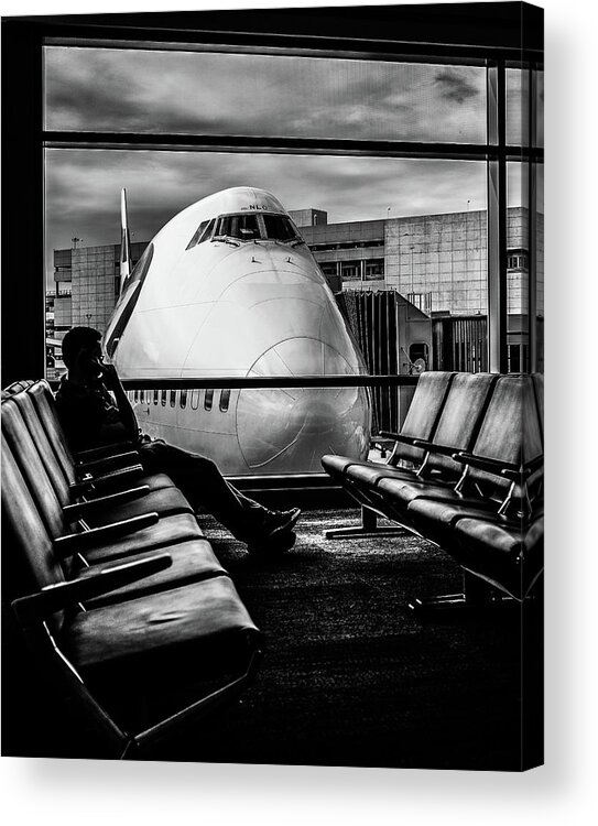 Airplane Acrylic Print featuring the photograph Last Call by Pawel Majewski