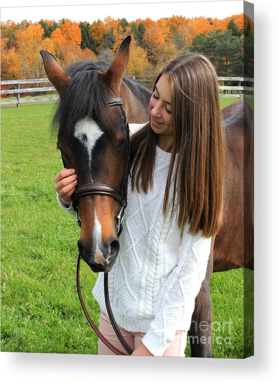  Acrylic Print featuring the photograph Leanna Abbey 15 by Life With Horses