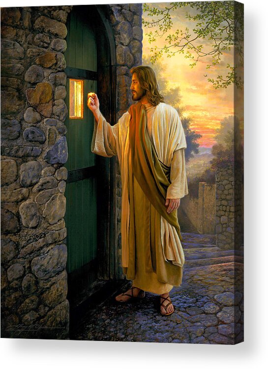 #faaAdWordsBest Acrylic Print featuring the painting Let Him In by Greg Olsen
