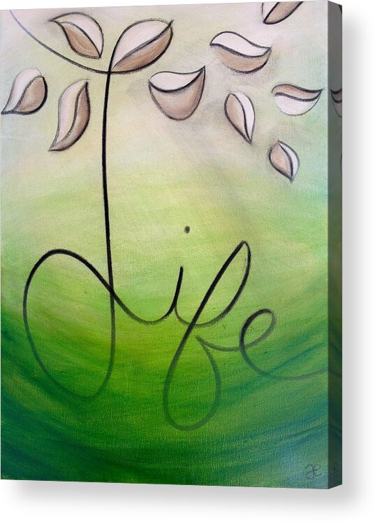 Art Acrylic Print featuring the painting Life by Anna Elkins