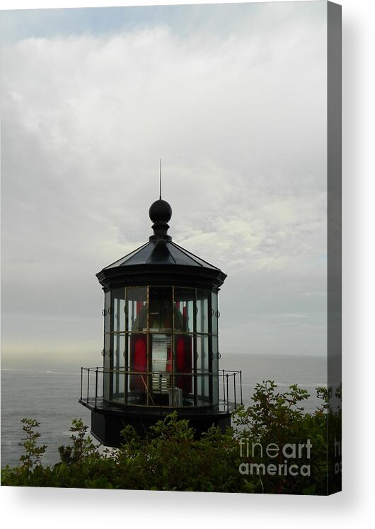 Lighthouse Acrylic Print featuring the photograph Lighthouse Top by Gallery Of Hope 