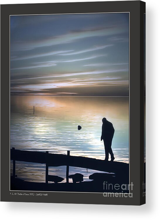 Seaside Acrylic Print featuring the photograph Lonely Shore by Pedro L Gili