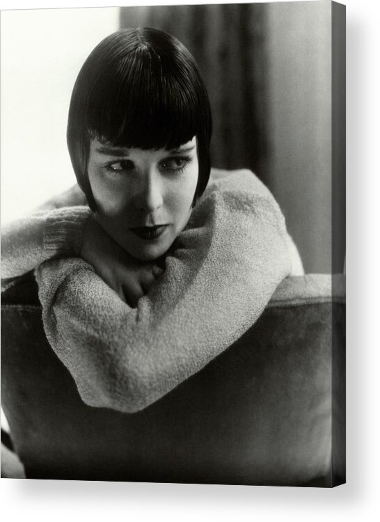 Actress Acrylic Print featuring the photograph Louise Brooks On A Chair by Edward Steichen