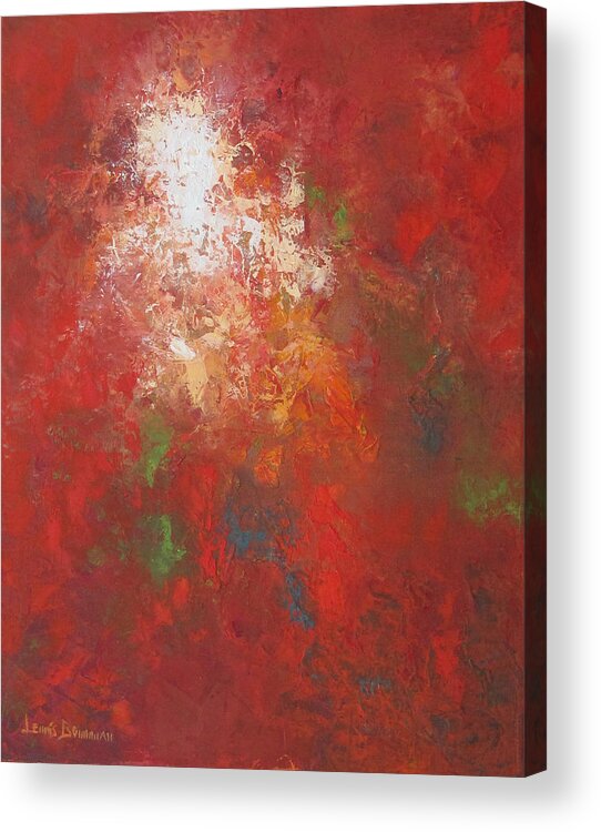 Abstract Painting Acrylic Print featuring the painting Majesty by Lewis Bowman