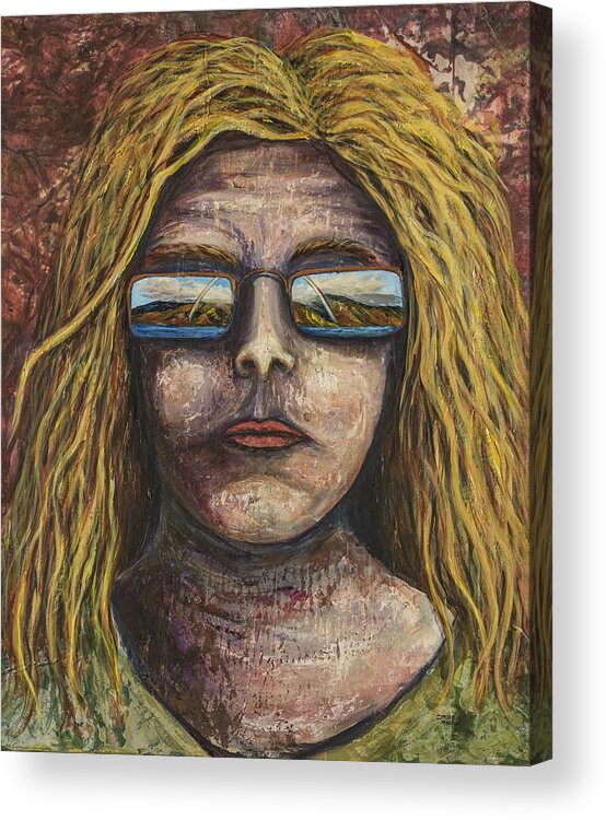 Self Portrait Acrylic Print featuring the painting Maui 20/20 by Darice Machel McGuire