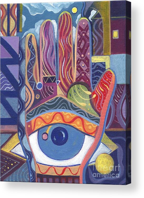 Visions Acrylic Print featuring the painting May You Realize Your Dreams by Helena Tiainen