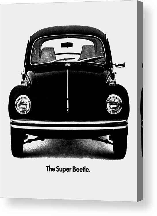 Volkswagen Acrylic Print featuring the photograph Meet The Super Beetle by Benjamin Yeager