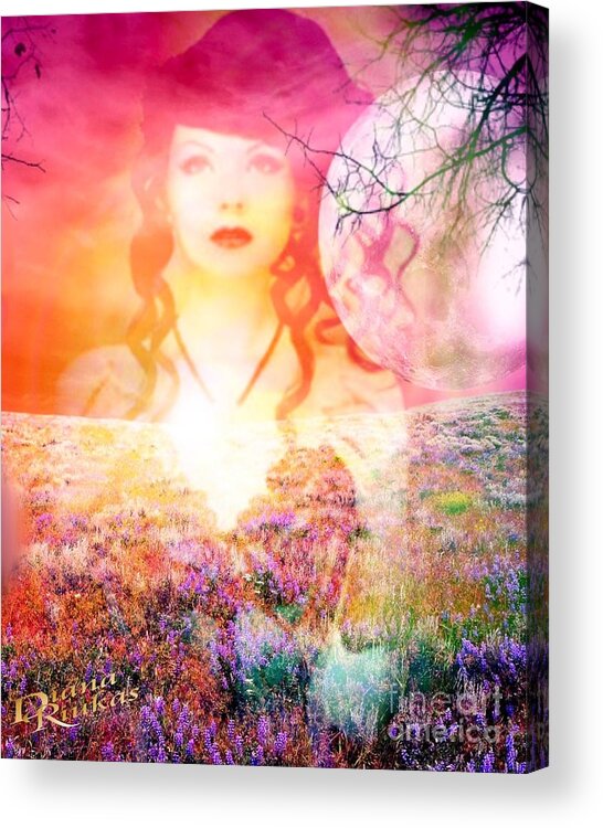 Memories Acrylic Print featuring the digital art Memory of Her by Serenity Studio Art