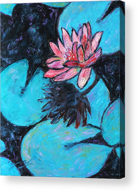 Water Lilies Acrylic Print featuring the painting Monet's Lily Pond III by Xueling Zou