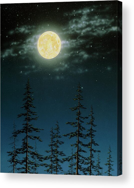 Moon Acrylic Print featuring the photograph Moon Magic by Lynette Cook/science Photo Library