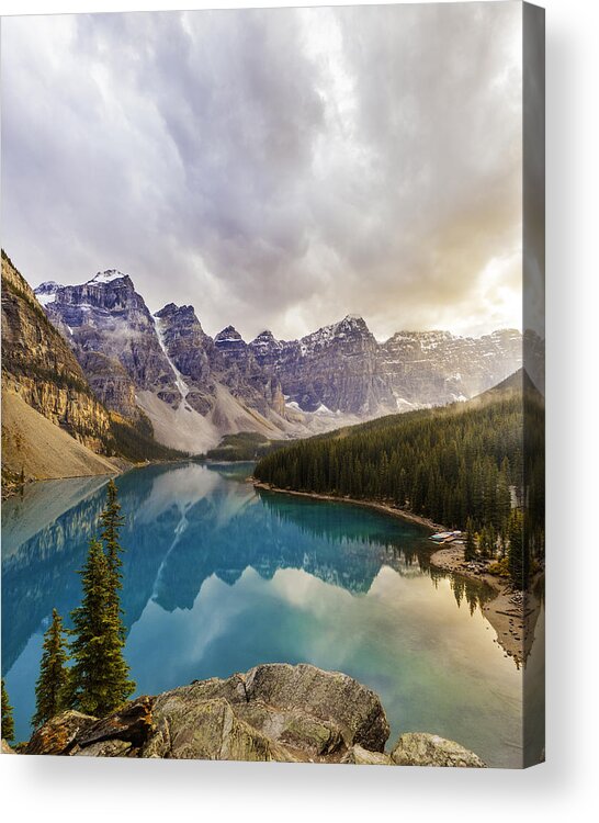 Scenics Acrylic Print featuring the photograph Moraine Lake, Banff National Park by Ranplett