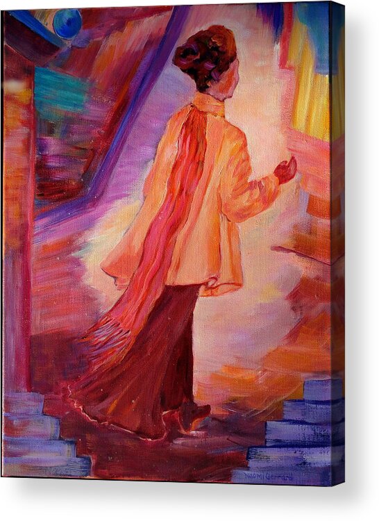 Mother Acrylic Print featuring the painting Mother's Evening Out by Naomi Gerrard