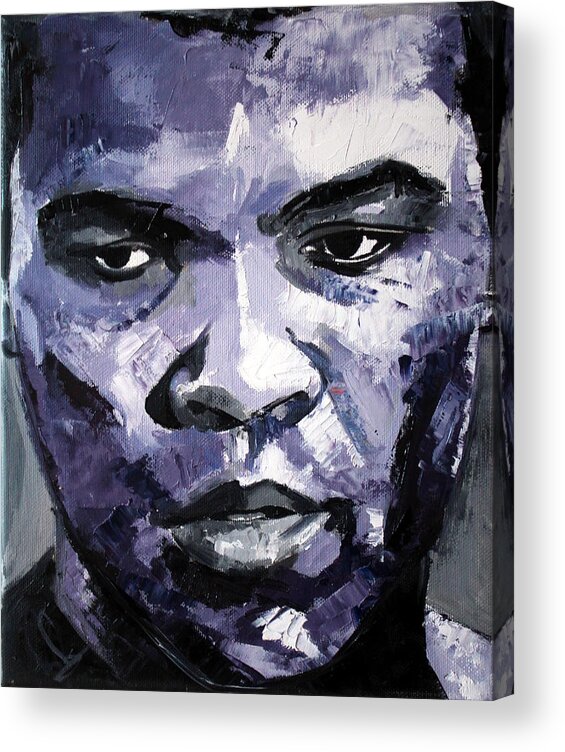 Muhammad Ali Acrylic Print featuring the painting Muhammad Ali by Richard Day