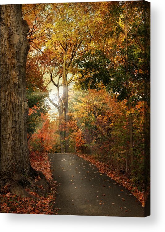 Autumn Acrylic Print featuring the photograph October Finale by Jessica Jenney