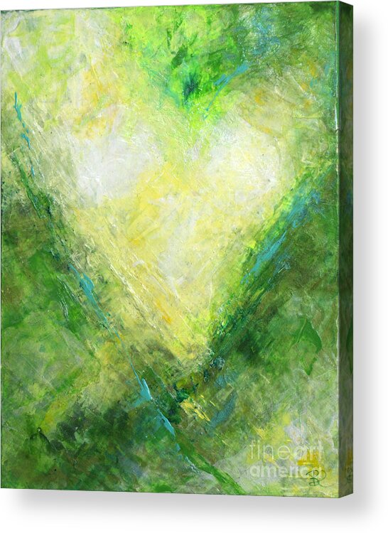Heart Acrylic Print featuring the painting Open Heart by Belinda Capol