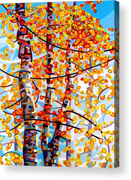 Vertical Acrylic Print featuring the painting Panoply by Mandy Budan