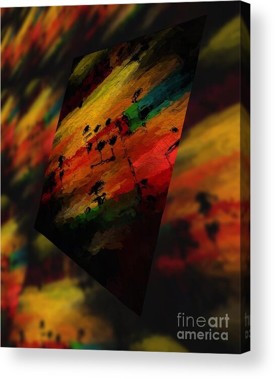 Music Acrylic Print featuring the digital art Pitch Space 5 by Lon Chaffin