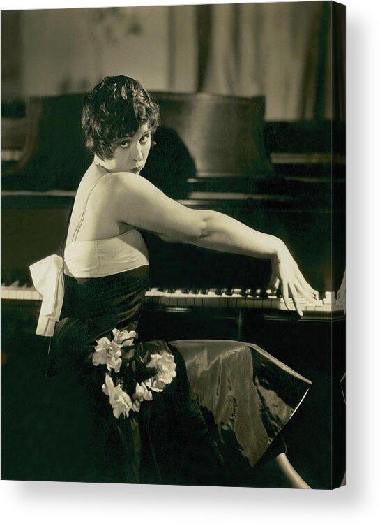 One Person Acrylic Print featuring the photograph Portrait Of Helen Kane by Edward Steichen