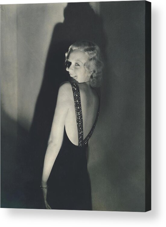 Actress Acrylic Print featuring the photograph Portrait Of June Maccloy by Edward Steichen