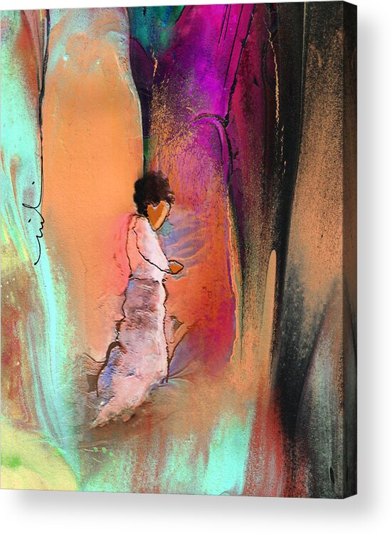 Religion Acrylic Print featuring the painting Prayer Of A Child 02 by Miki De Goodaboom