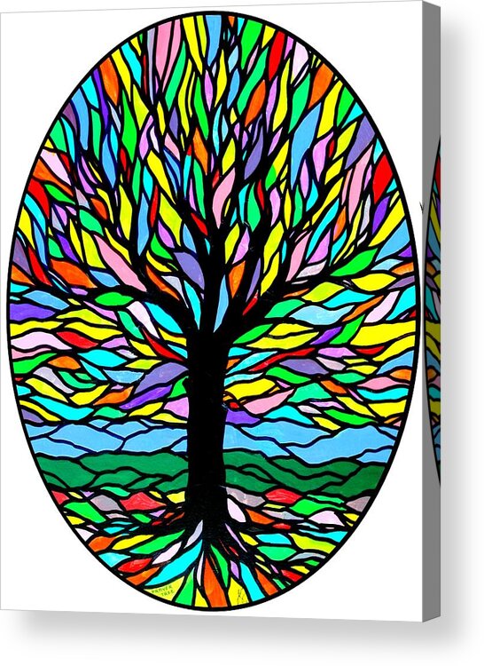 Tree Acrylic Print featuring the painting Prayer Tree by Jim Harris