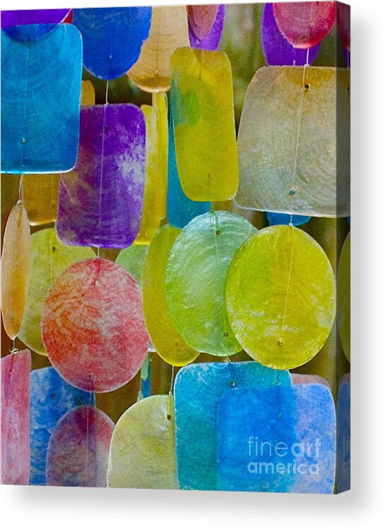 Wind Chimes Acrylic Print featuring the photograph Quiet Chime by Alice Mainville