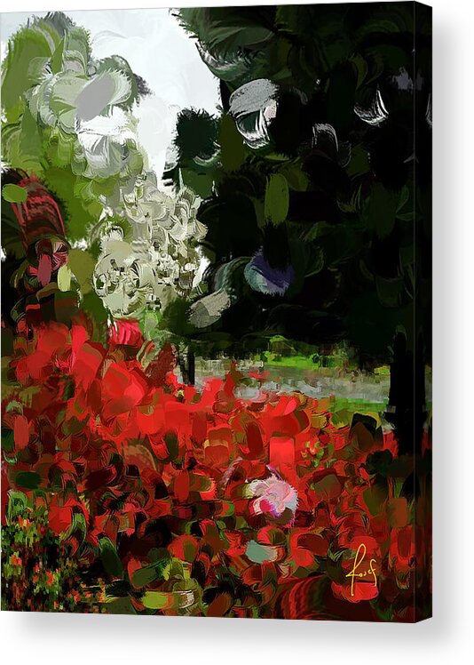  Acrylic Print featuring the painting Rainy Afternoon at Jackson by Josef Kelly