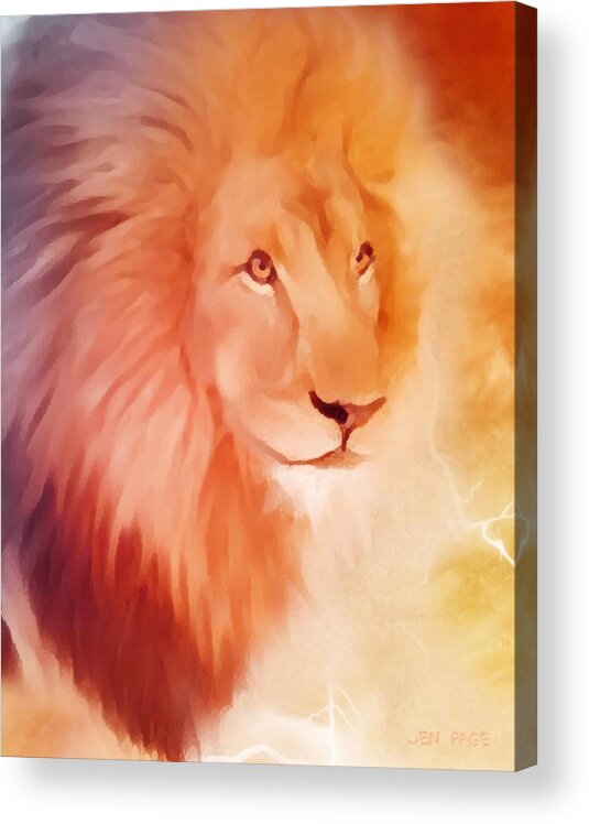 Return Of The King Acrylic Print featuring the digital art Return of the KING by Jennifer Page