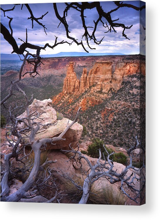Colorado National Monument Acrylic Print featuring the photograph Rim Drive view by Ray Mathis