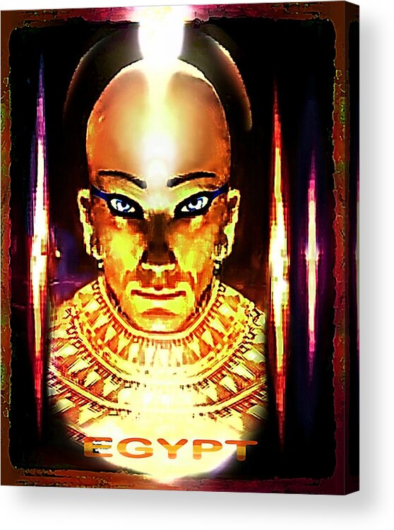  Acrylic Print featuring the painting RULER of EGYPT by Hartmut Jager