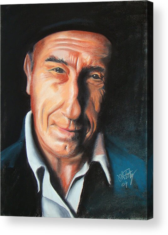 Portrait Acrylic Print featuring the painting Saul by Michael Foltz