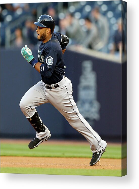American League Baseball Acrylic Print featuring the photograph Seattle Mariners V New York Yankees by Elsa