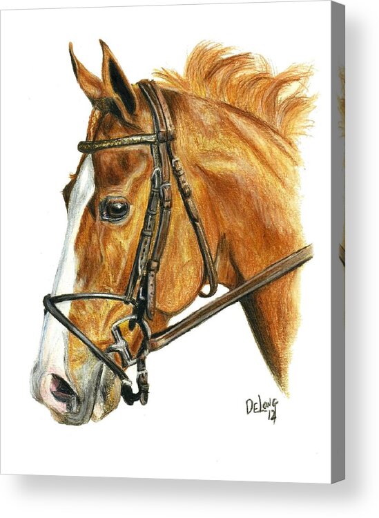 Shackleford Acrylic Print featuring the painting Shackleford by Pat DeLong