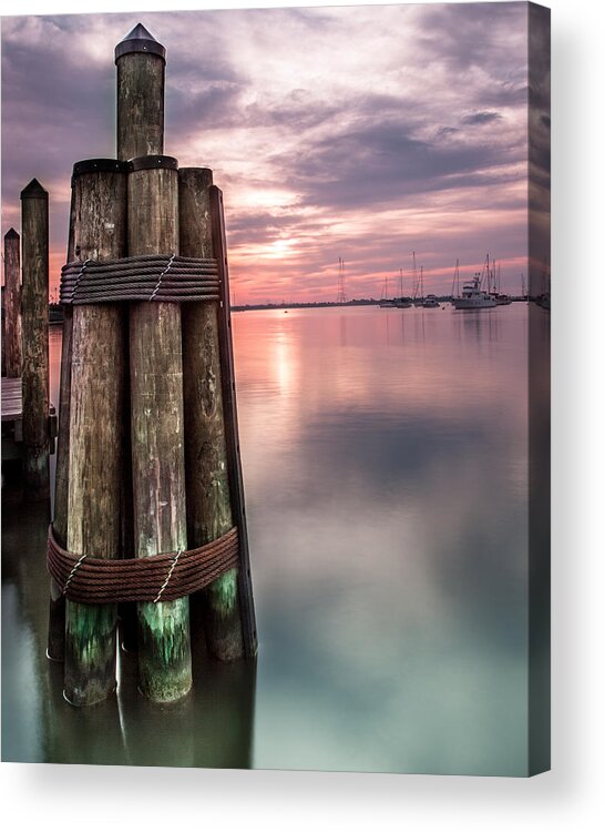 City Docks Acrylic Print featuring the photograph Silky Sunrise by Jennifer Casey