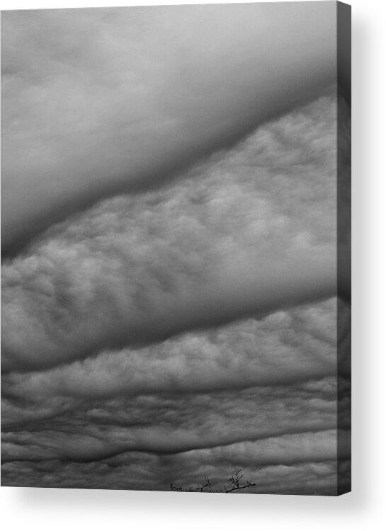 Clouds Acrylic Print featuring the photograph Sky Waves by David Pickett