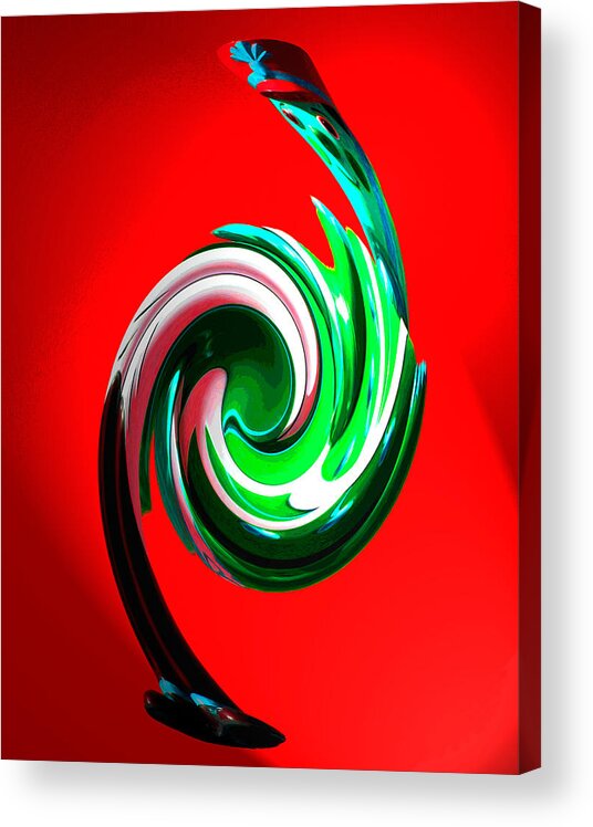 Creative Acrylic Print featuring the digital art Soldier Swan by David Murphy