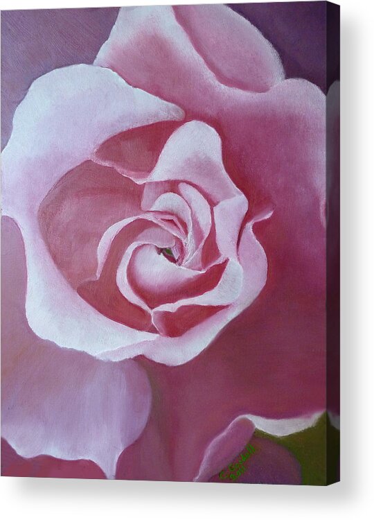 Flower Acrylic Print featuring the painting Spanish Beauty 2 by Claudia Goodell