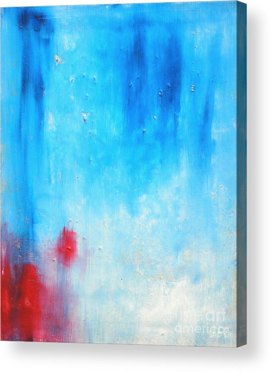 Abstract Painting Acrylic Print featuring the painting Spot by Jeff Barrett