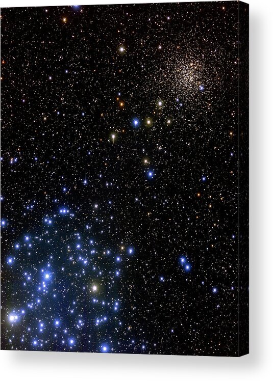 Star Cluster Acrylic Print featuring the photograph Star Clusters by J-c Cuillandre/canada-france-hawaii Telescope/science Photo Library
