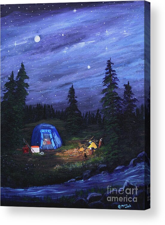 Camping Painting Tent Oil Painting Starry Night Original Art Forest Travel  Art - Shop ArtByKri Posters - Pinkoi