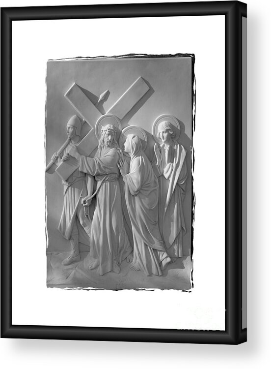 Stations Of The Cross Acrylic Print featuring the photograph Station I V by Sharon Elliott
