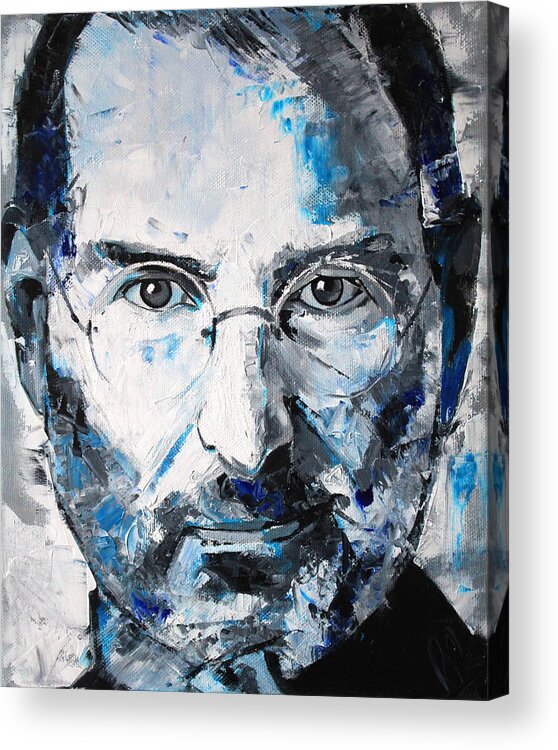 Steve Jobs Acrylic Print featuring the painting Steve Jobs by Richard Day